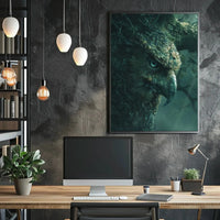 Mystical Owl Forest Scene: Artistic Animal Poster PosterGoat