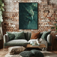 Mystical Owl Forest Scene: Artistic Animal Poster PosterGoat