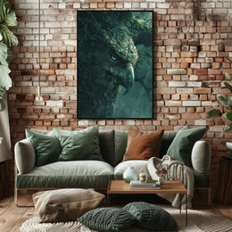 Mystical Owl Forest Scene: Artistic Animal Poster PosterGoat