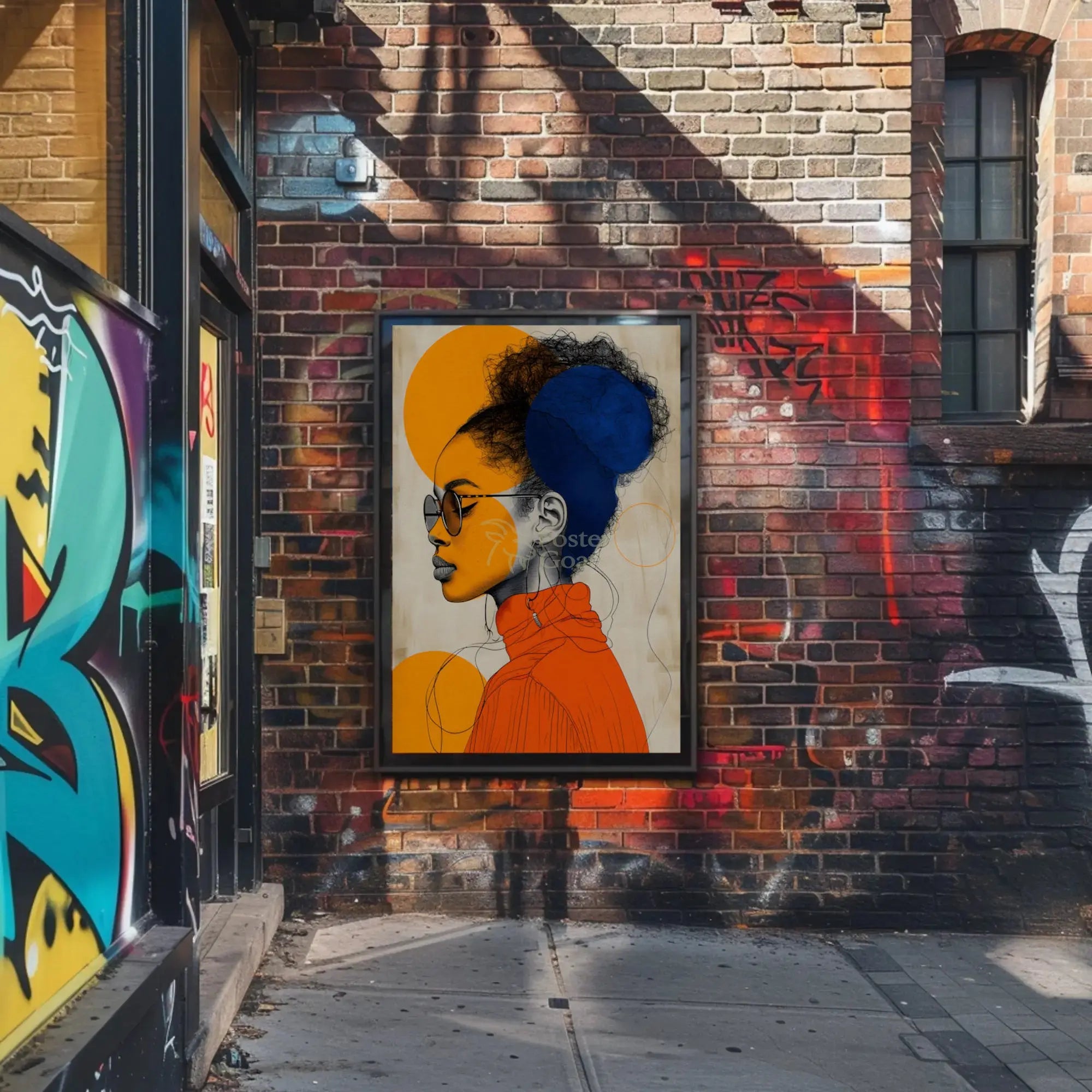 Mystical Portrait of Woman with Cultural Flair Heritage Poster PosterGoat