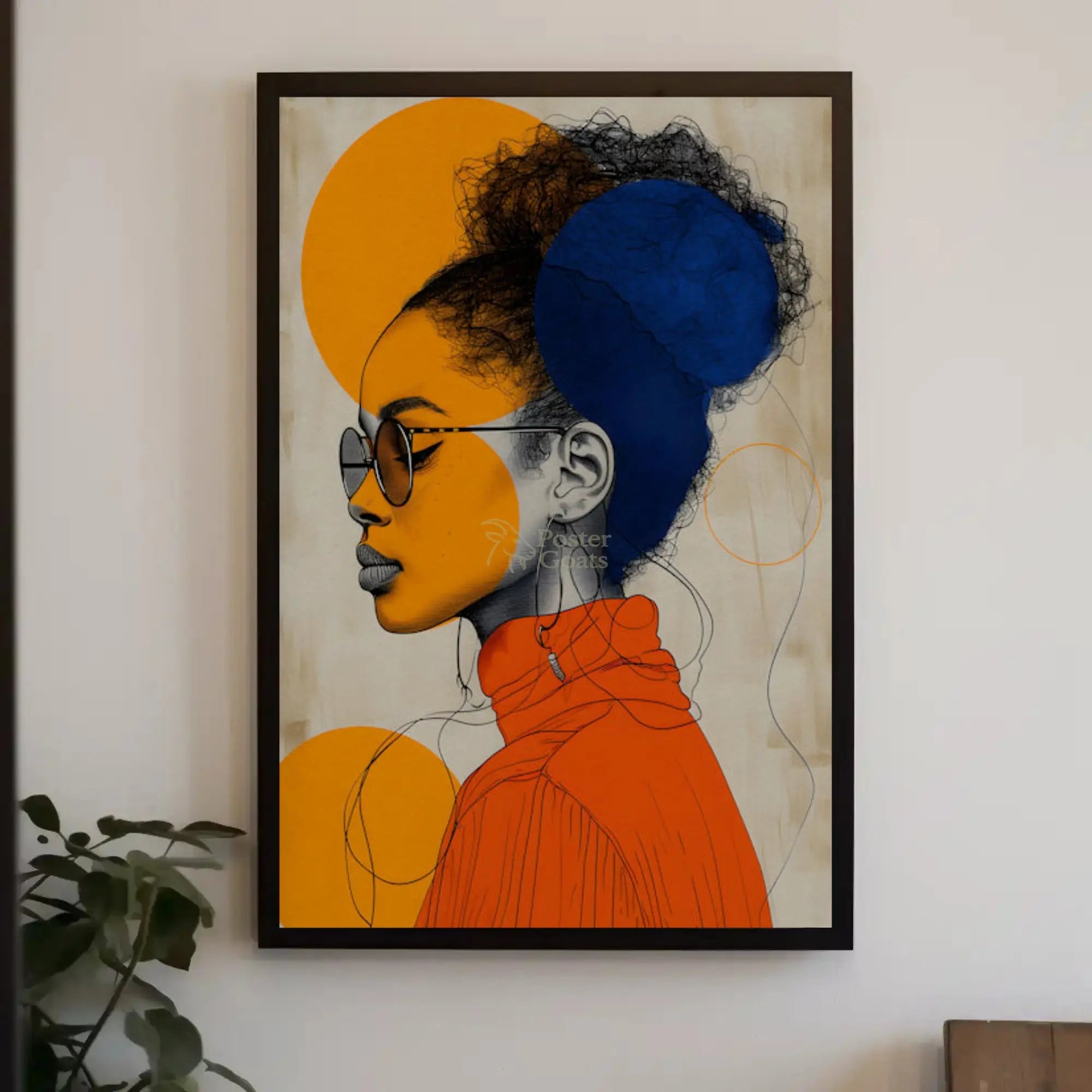 Mystical Portrait of Woman with Cultural Flair Heritage Poster PosterGoat