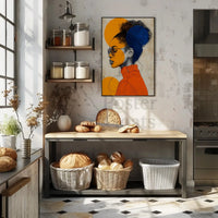 Mystical Portrait of Woman with Cultural Flair Heritage Poster PosterGoat