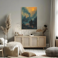 Mystical Quest in Dark Fantasy Medieval Artistic Poster PosterGoat