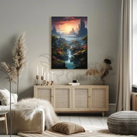 Mystical Realm Fantasy Landscape Artistic Poster PosterGoat
