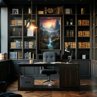 Mystical Realm Fantasy Landscape Artistic Poster PosterGoat