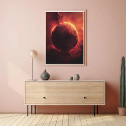 Mystical Red Planet in Futuristic Sci-Fi Poster PosterGoat