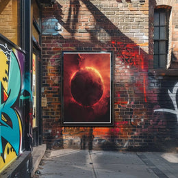 Mystical Red Planet in Futuristic Sci-Fi Poster PosterGoat