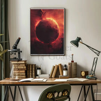 Mystical Red Planet in Futuristic Sci-Fi Poster PosterGoat