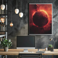 Mystical Red Planet in Futuristic Sci-Fi Poster PosterGoat