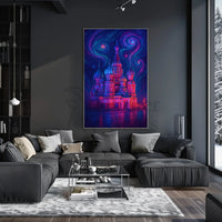 Mystical Russian Cathedral Surreal Dreamscape Artistic Poster PosterGoat