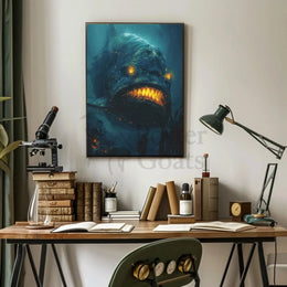Mystical Sea Creature Underwater Artistic Poster PosterGoat