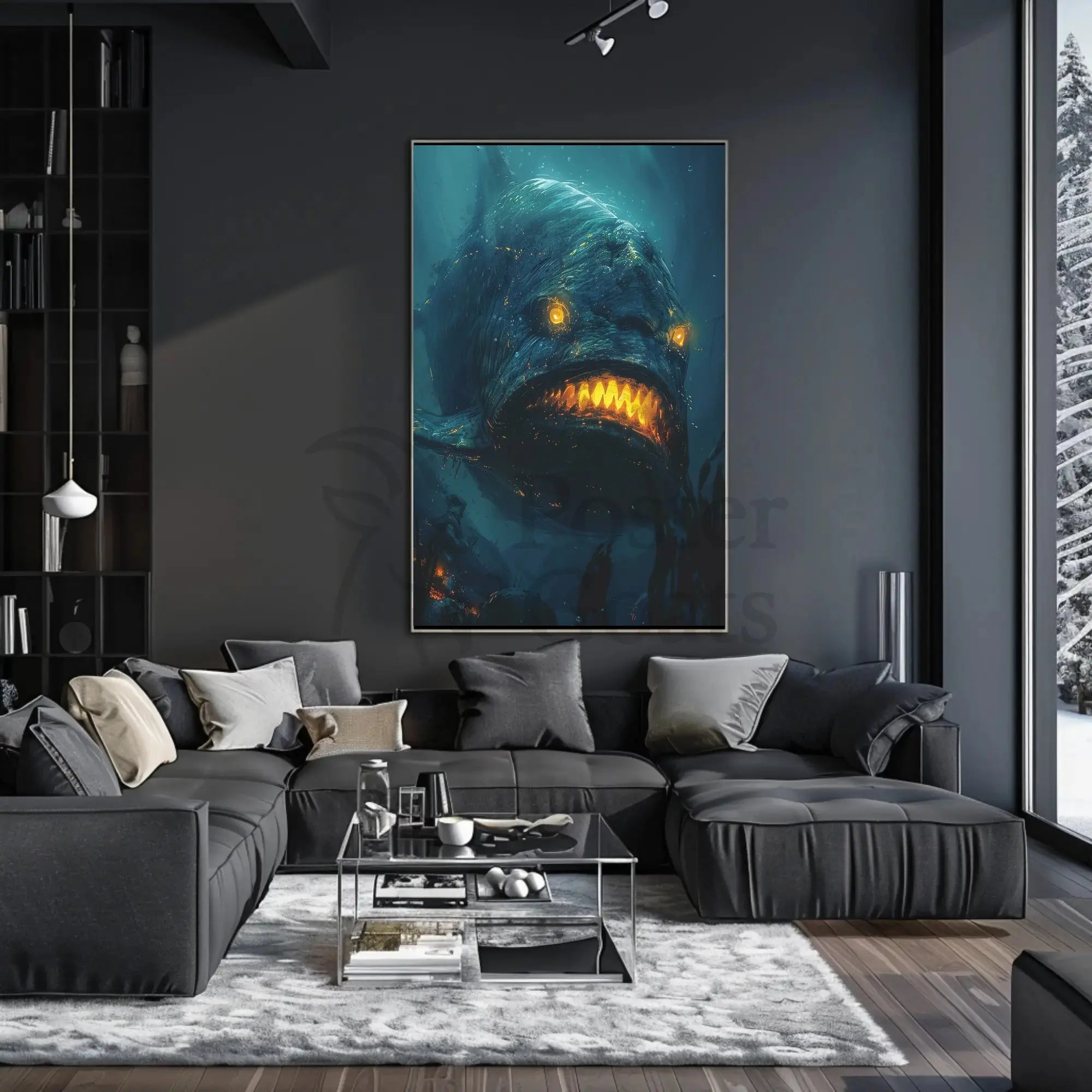 Mystical Sea Creature Underwater Artistic Poster PosterGoat