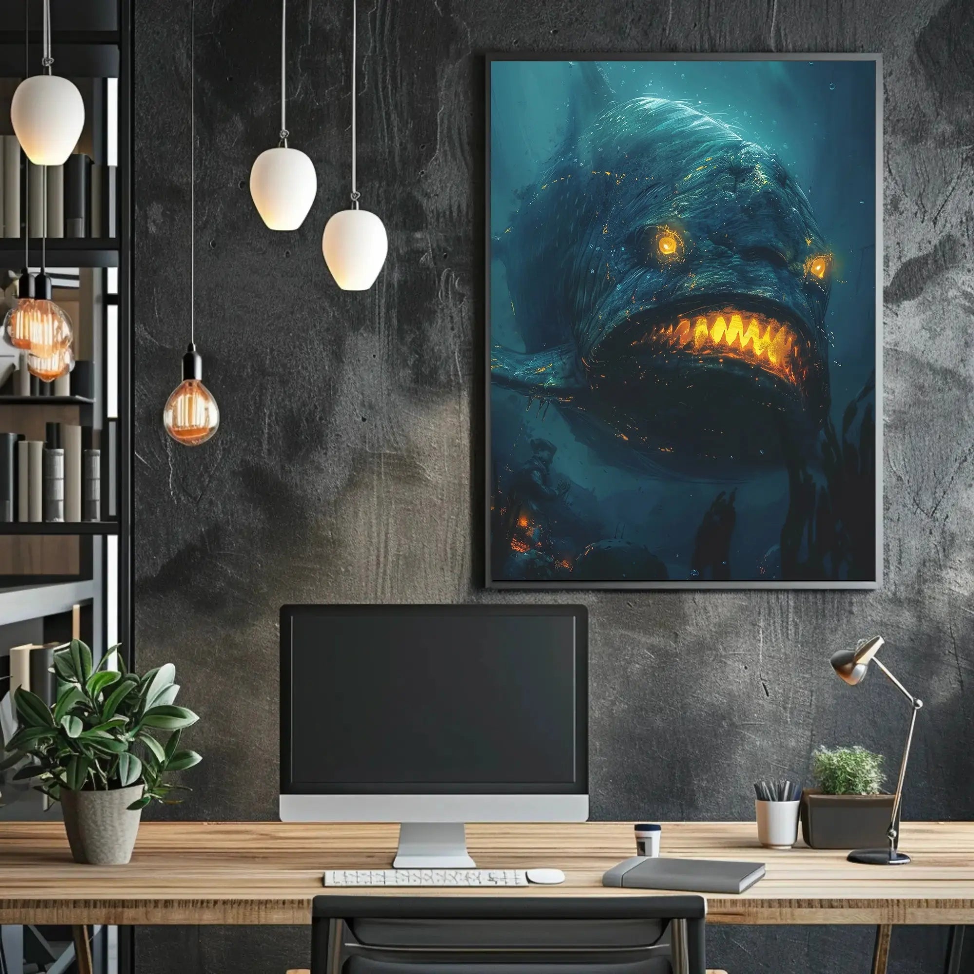 Mystical Sea Creature Underwater Artistic Poster PosterGoat