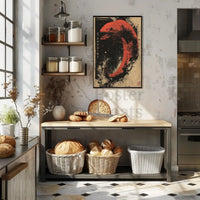 Mystical Serpent Chaos Ink Art Cultural Poster PosterGoat
