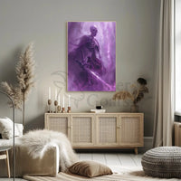 Mystical Skeleton Sword Fantasy Art Poster PosterGoat