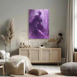 Mystical Skeleton Sword Fantasy Art Poster PosterGoat