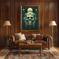 Mystical Skull Visionary Art Abstract Poster PosterGoat
