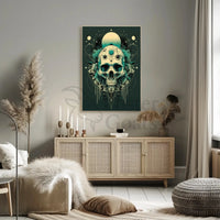 Mystical Skull Visionary Art Abstract Poster PosterGoat