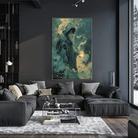 Mystical Sorcerer Fantasy Design Artistic, Pop Culture Poster PosterGoat