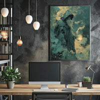 Mystical Sorcerer Fantasy Design Artistic, Pop Culture Poster PosterGoat