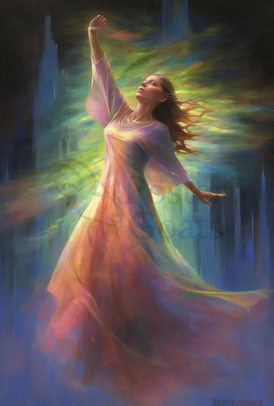 Mystical Transcendence Artistic Masterpiece Abstract Poster PosterGoat