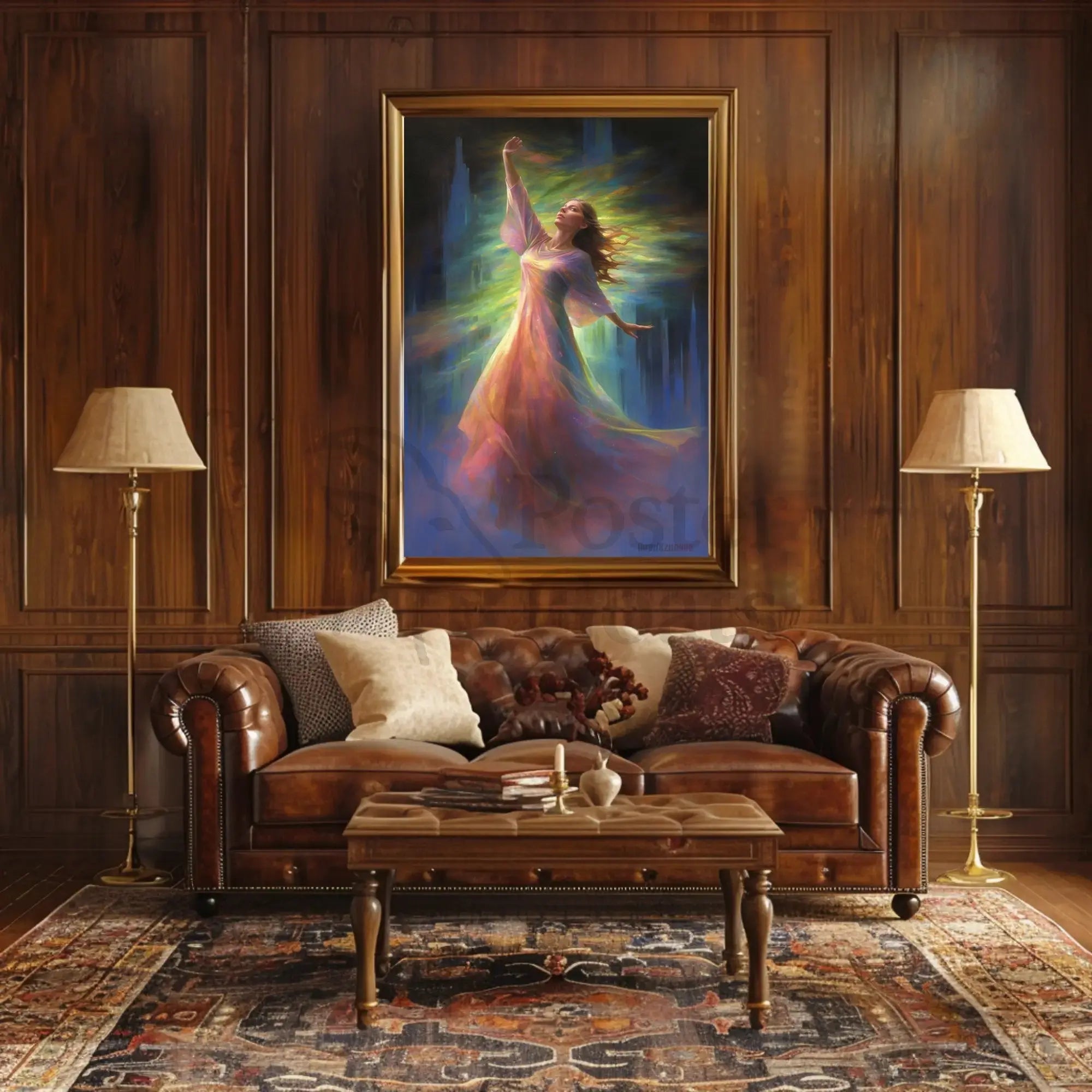 Mystical Transcendence Artistic Masterpiece Abstract Poster PosterGoat