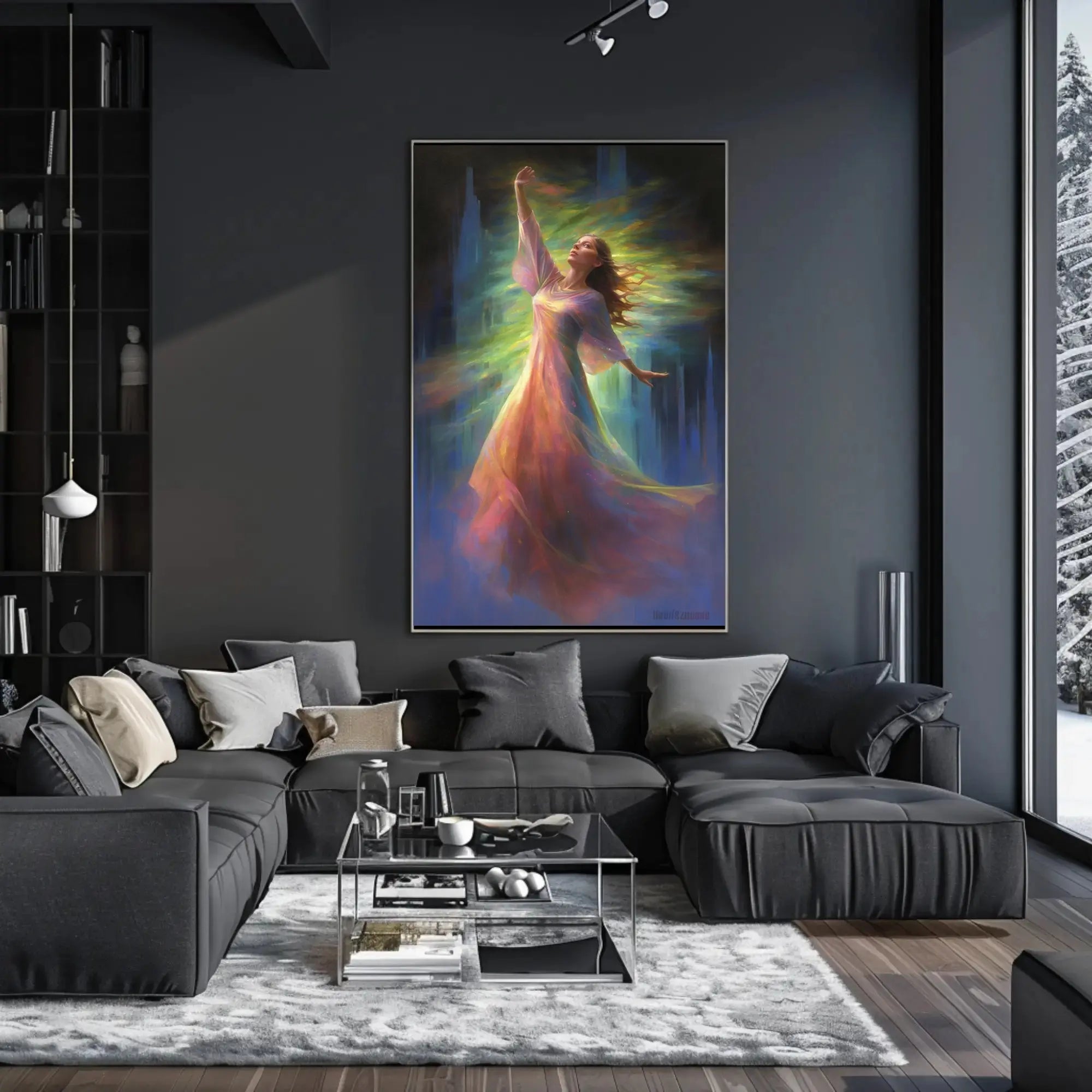 Mystical Transcendence Artistic Masterpiece Abstract Poster PosterGoat