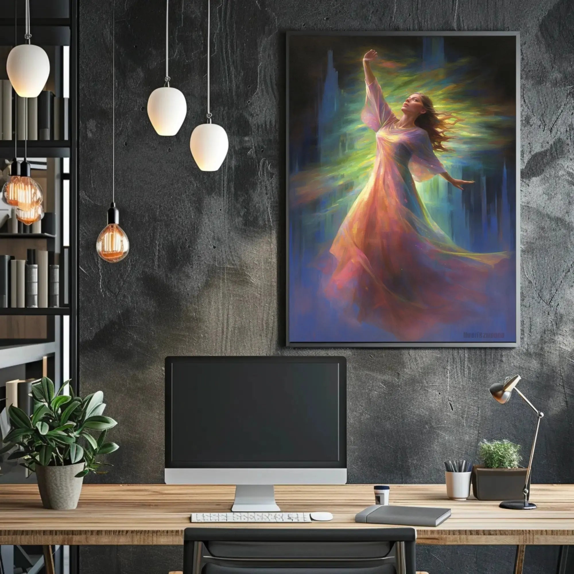Mystical Transcendence Artistic Masterpiece Abstract Poster PosterGoat