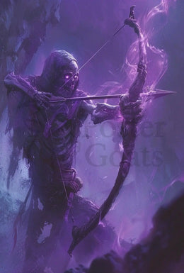 Mystical Undead Archer Fantastical Sci-Fi Poster PosterGoat
