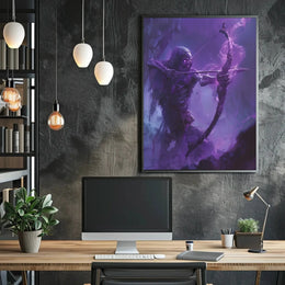Mystical Undead Archer Fantastical Sci-Fi Poster PosterGoat