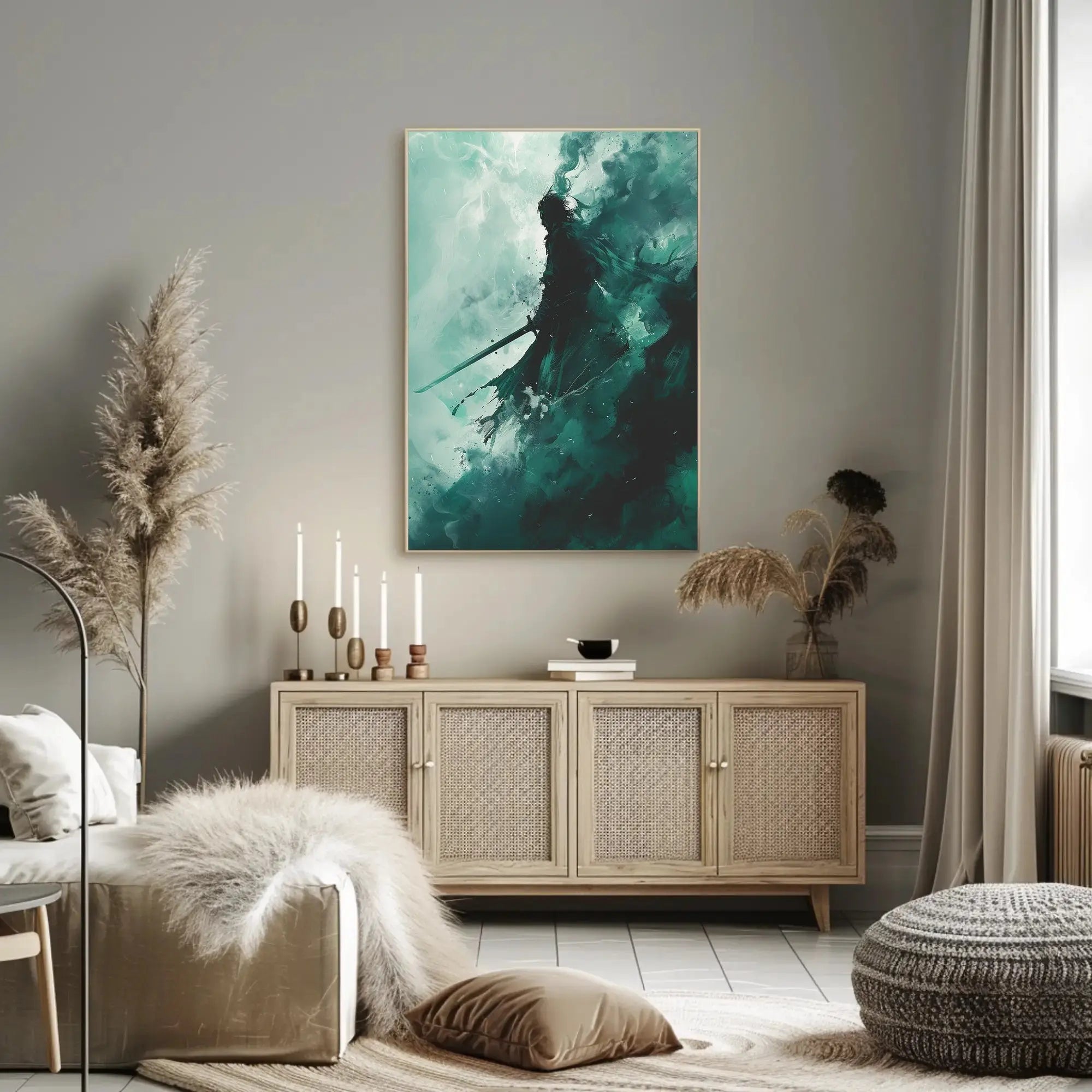 Mystical Warrior Abstract, Artistic, or Pop Culture Poster PosterGoat