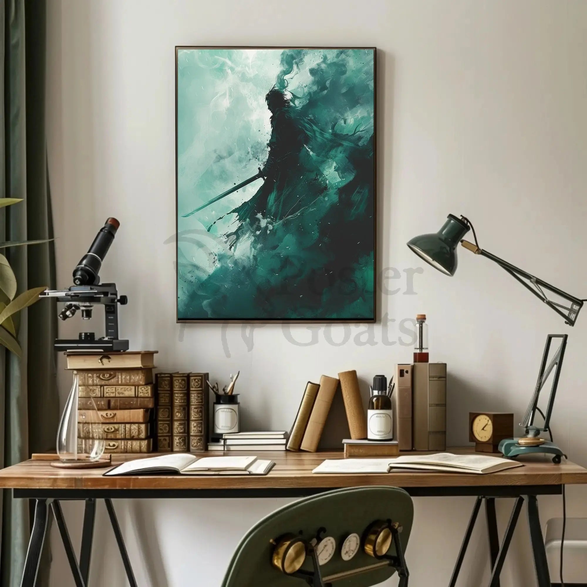 Mystical Warrior Abstract, Artistic, or Pop Culture Poster PosterGoat