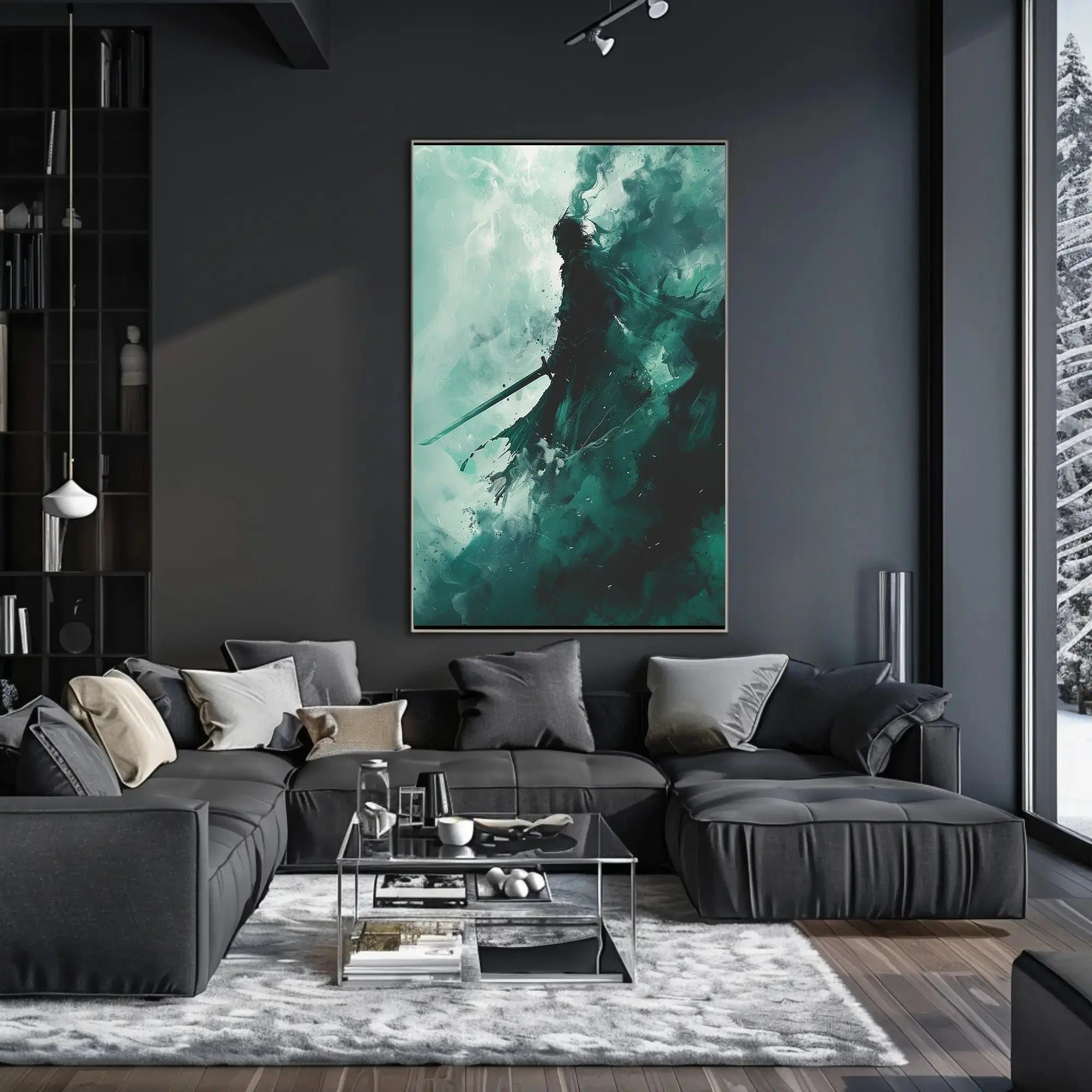 Mystical Warrior Abstract, Artistic, or Pop Culture Poster PosterGoat