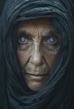 Mystical Wisdom: Hyper-Realistic Portrait Art Poster PosterGoat