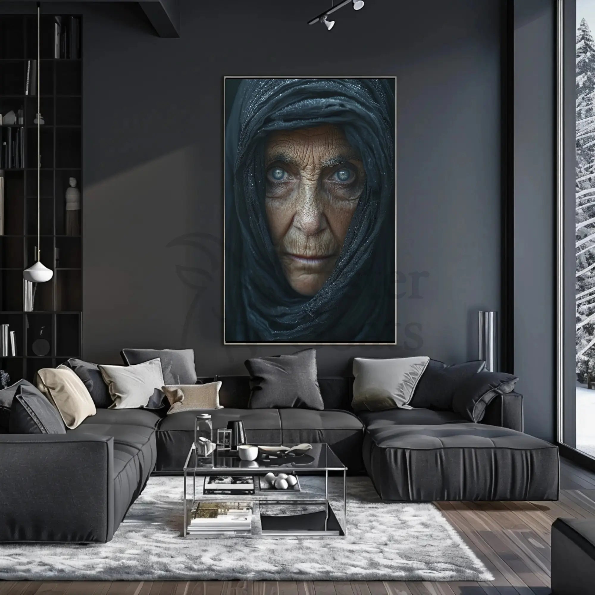 Mystical Wisdom: Hyper-Realistic Portrait Art Poster PosterGoat