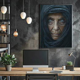 Mystical Wisdom: Hyper-Realistic Portrait Art Poster PosterGoat