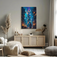 Mystical Wizardry Adventure in Magical Realm Futuristic Sci-Fi Poster PosterGoat