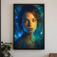 Mystical Woman in Fantasy Setting Artistic Poster PosterGoat