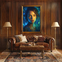 Mystical Woman in Fantasy Setting Artistic Poster PosterGoat