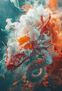 Mythical Dragon Artwork Poster: Cultural or Heritage Poster PosterGoat