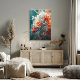 Mythical Dragon Artwork Poster: Cultural or Heritage Poster PosterGoat