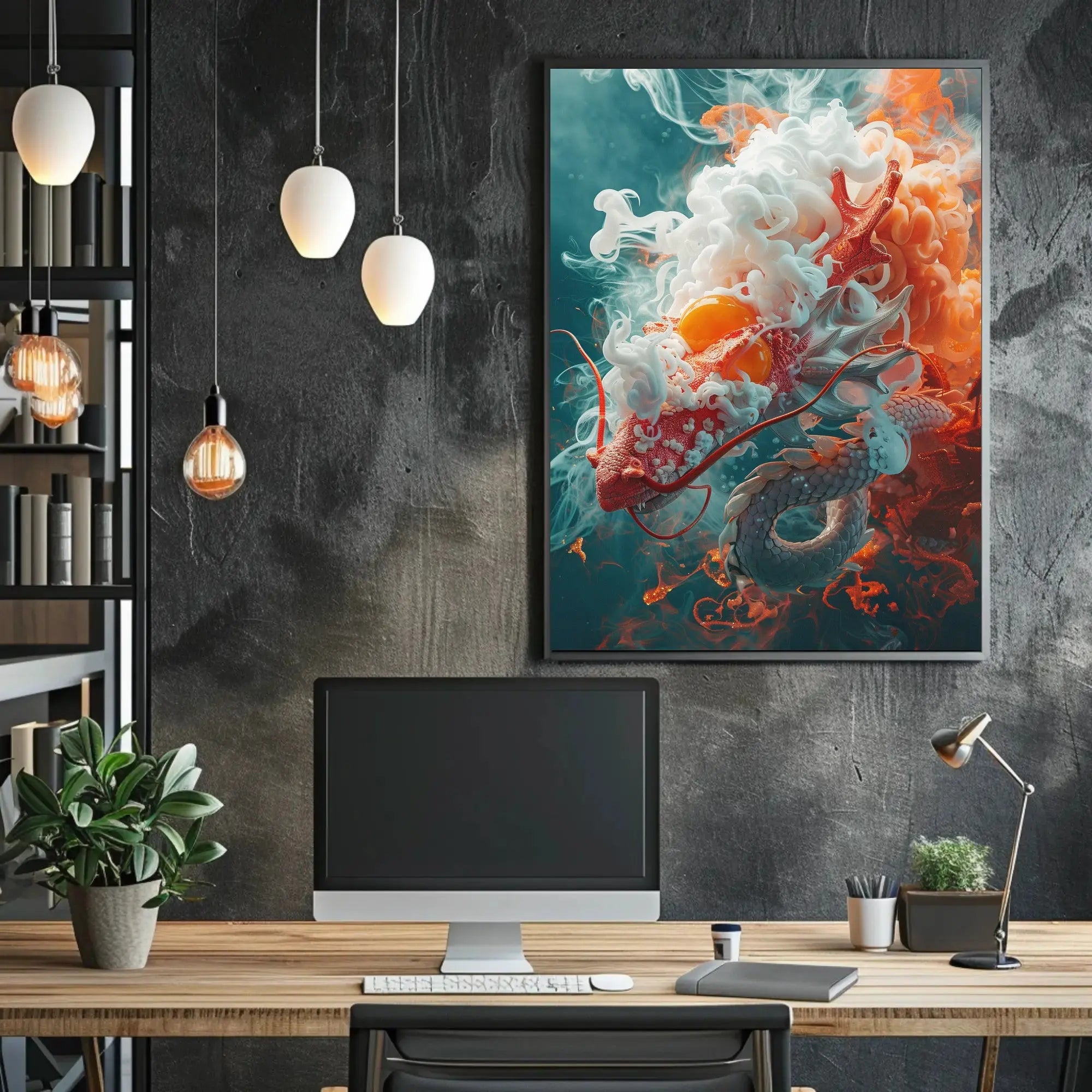 Mythical Dragon Artwork Poster: Cultural or Heritage Poster PosterGoat