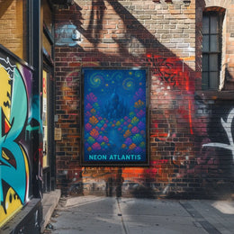 NEON Atlantis Fantasy Art Poster PosterGoat
