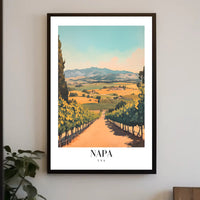 Napa Valley Scenic Vintage Travel Poster PosterGoat