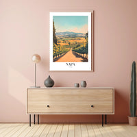 Napa Valley Scenic Vintage Travel Poster PosterGoat