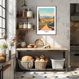 Napa Valley Scenic Vintage Travel Poster PosterGoat