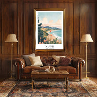 Napier's Coastal Beauty Vintage-Inspired Travel Poster PosterGoat