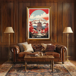 Nara's Traditional Charm: Travel Poster PosterGoat