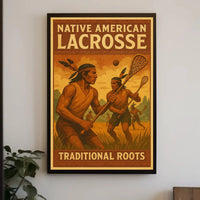 Native American Lacrosse: Celebrating Heritage Sports Poster PosterGoat