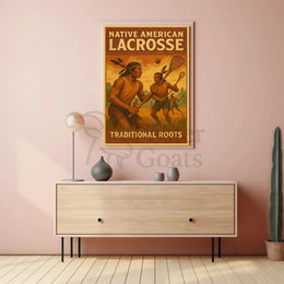 Native American Lacrosse: Celebrating Heritage Sports Poster PosterGoat